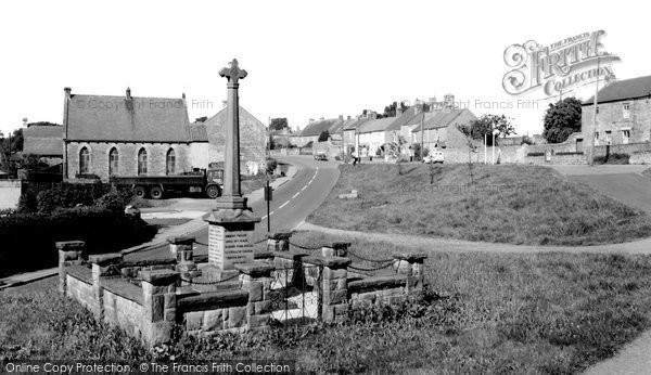 Photo of Hamsterley, The Memorial And Green c.1965