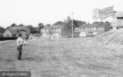 Children Playing Tennis, Fairfield Terrace c.1965, Hamstreet