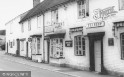 Main Road, Shops And Tea Room c.1965, Hanbury
