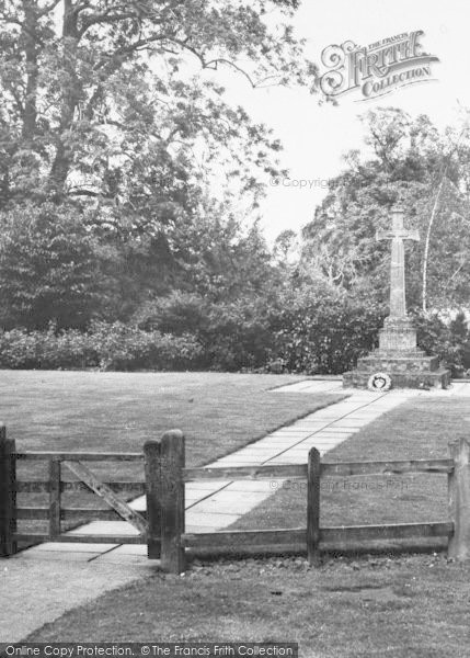 Photo of Hanbury, The Memorial c.1965