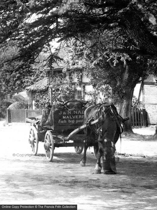 Photo of Hanley Castle, Horse And Cart In Village 1904