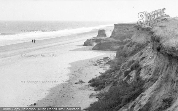 Photo of Happisburgh, Beach And Cliffs c.1955