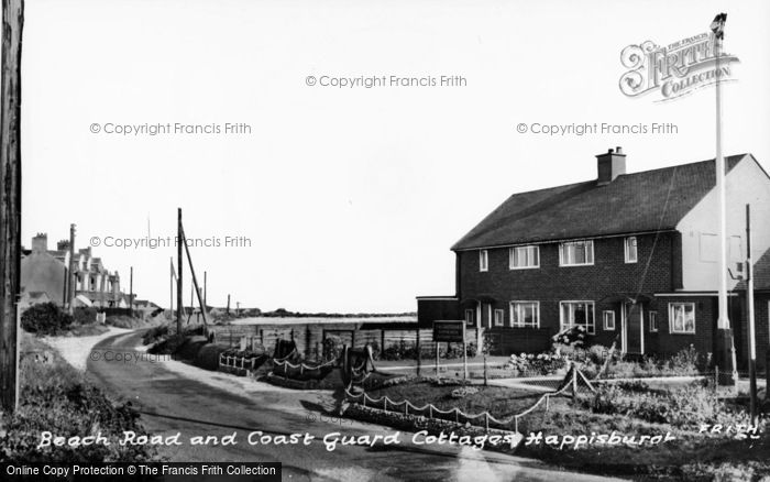Photo of Happisburgh, Beach Road And Coastguard Cottage c.1965