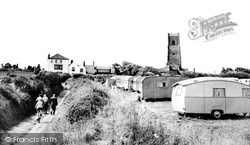 Caravan Site And St Mary's Church c.1960, Happisburgh