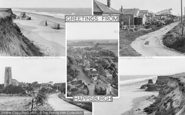 Photo of Happisburgh, Composite c.1955