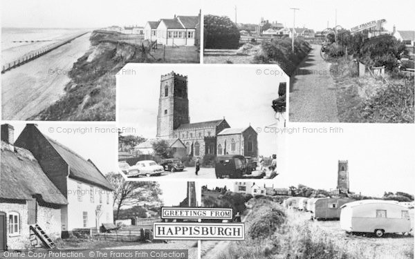 Photo of Happisburgh, Composite c.1960