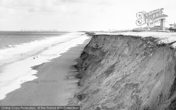 Photo of Happisburgh, The Beach And Cliffs c.1955