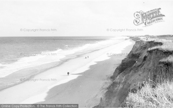 Photo of Happisburgh, The Beach And Cliffs c.1955