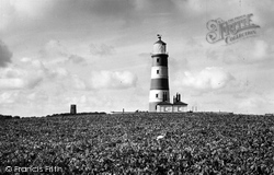 The Lighthouse And Church c.1955, Happisburgh