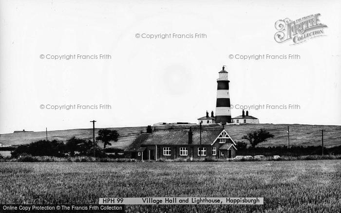 Photo of Happisburgh, Village Hall And Lighthouse c.1960