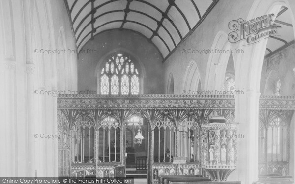 Photo of Harberton, Church Interior 1890