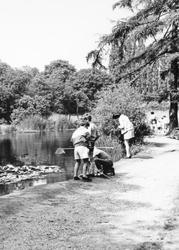 Children Fishing, Grove Park c.1965, Harborne