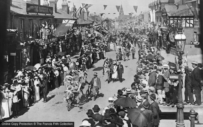 Photo of Harborne, Coronation Celebrations, High Street 1911