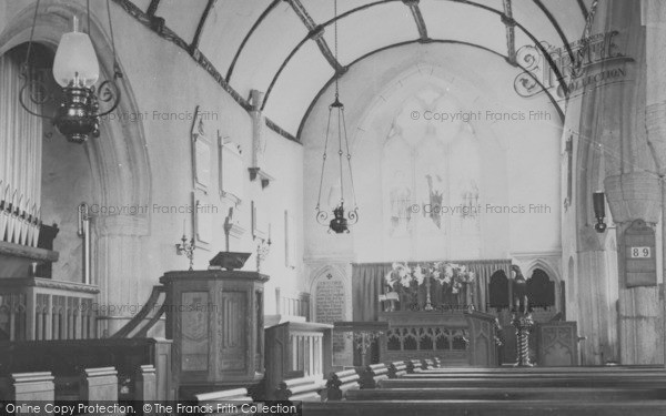 Photo of Harford, Church Interior c.1955