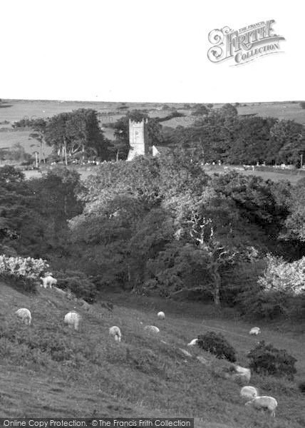 Photo of Harford, St Petroc's Church c.1939
