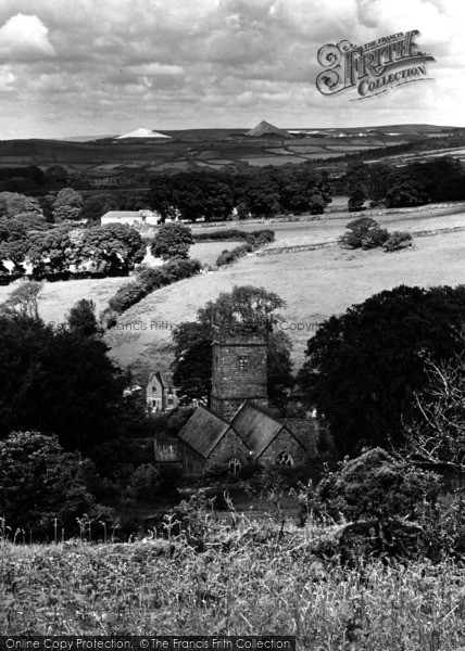 Photo of Harford, St Petroc's Church c.1950