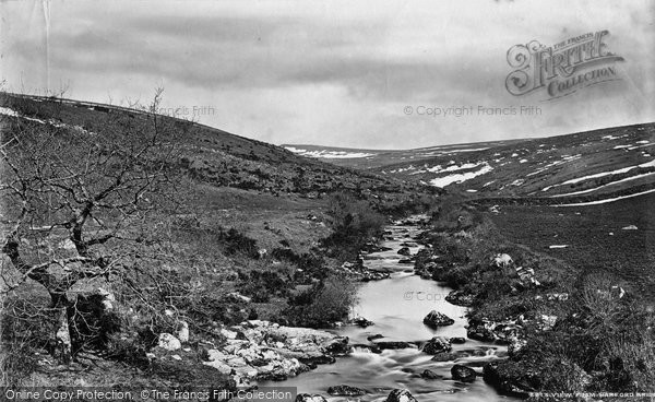 Photo of Harford, The Moor From Harford Bridge c.1876
