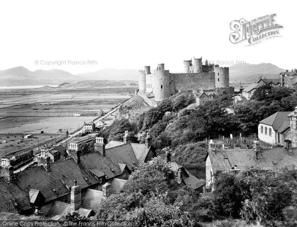 Photo of Harlech, Castle And Snowdon Range 1933