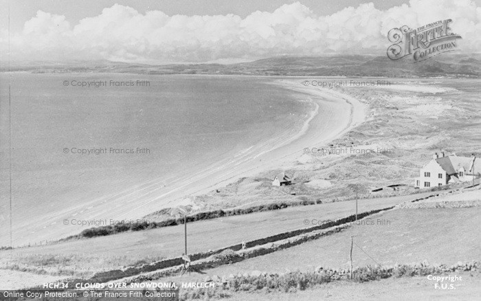 Photo of Harlech, Clouds Over Snowdonia c.1955