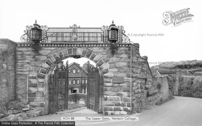 Photo of Harlech, College, The Upper Gate c.1960