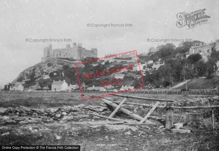 Photo of Harlech, From The Marsh 1894