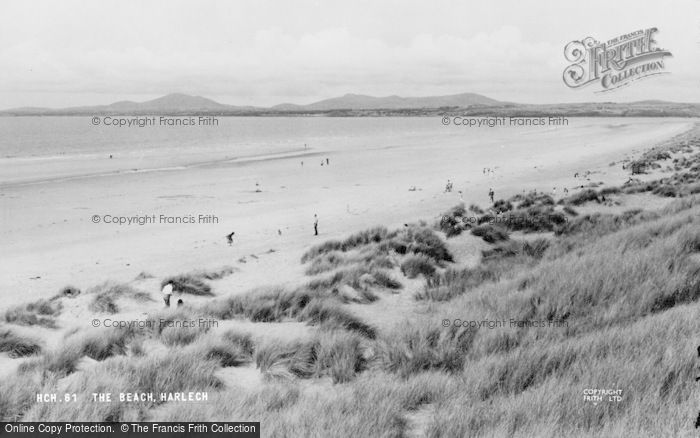 Photo of Harlech, The Beach c.1960