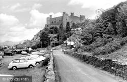 The Castle And Lower Road c.1960, Harlech