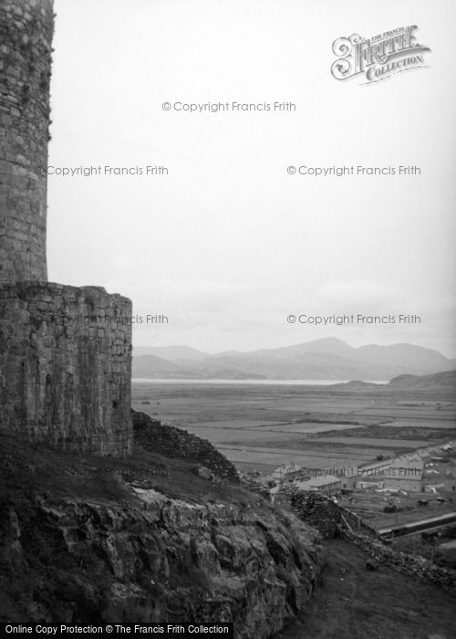 Photo of Harlech, The Castle Walls 1952