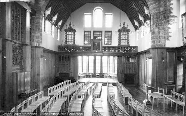 Photo of Harlech, The Great Hall, Coleg Harlech c.1960