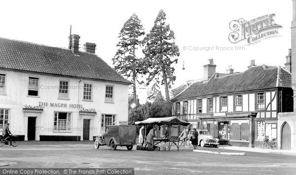 Photo of Harleston, Market Place c.1955