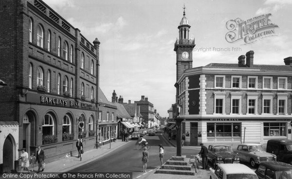 Photo of Harleston, Market Place c.1965