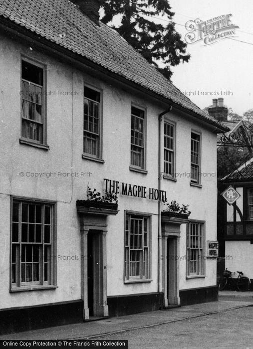 Photo of Harleston, The Magpie Hotel c.1955