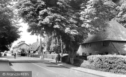 High Street, Thatched Cottages c.1955, Harlow