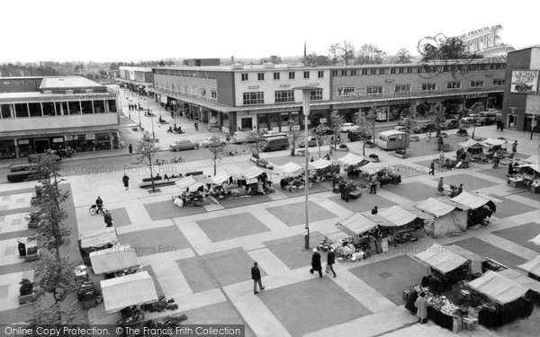 Photo of Harlow, Market Day c.1960