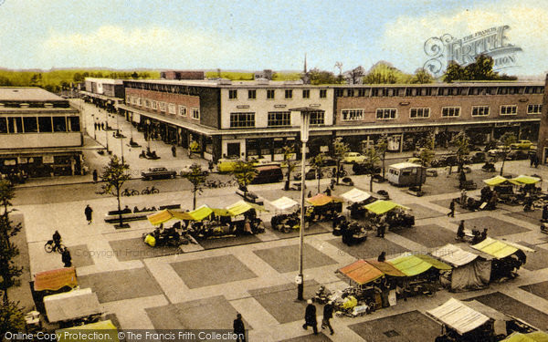 Photo of Harlow, Market Day c.1960