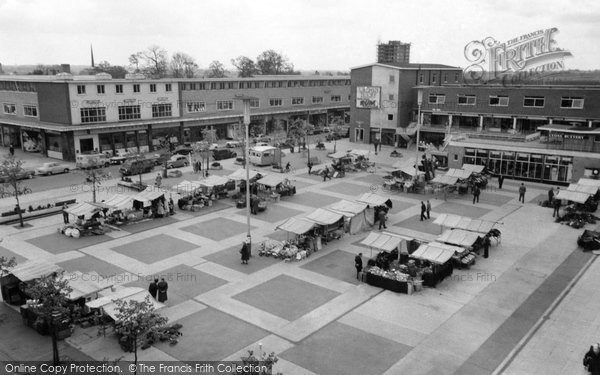 Photo of Harlow, Market Day c1960