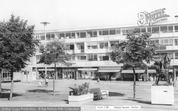 Photo of Harlow, Market Square c.1965