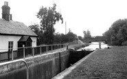 Harlow, Old Harlow Mill, Lock House and Bridge c1955