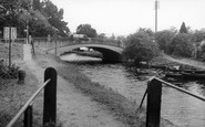 Harlow, the Bridge at Old Harlow c1950