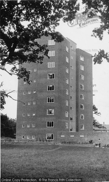 Photo of Harlow, The Lawn Tower Block c.1955