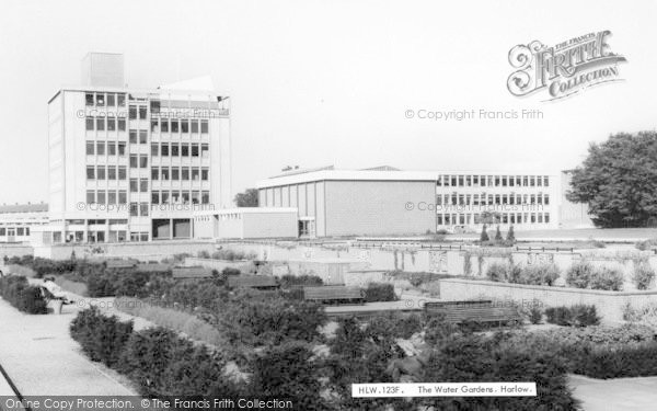 Photo of Harlow, The Water Gardens c.1965