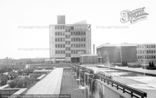 Photo of Harlow, Water Gardens And Technical College c.1960