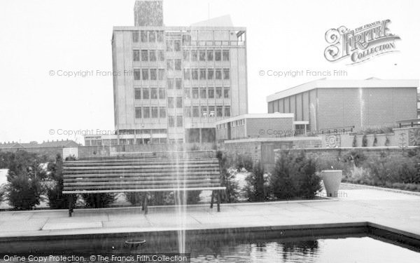Photo of Harlow, Water Gardens And Technical College c.1965