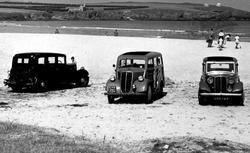 Cars On The Beach c.1955, Harlyn Bay