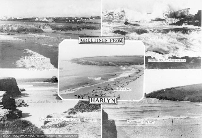 Photo of Harlyn Bay, Composite, Greetings From Harlyn c.1960
