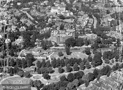Aerial View Of Grand Hotel & Valley Gardens 1950, Harrogate