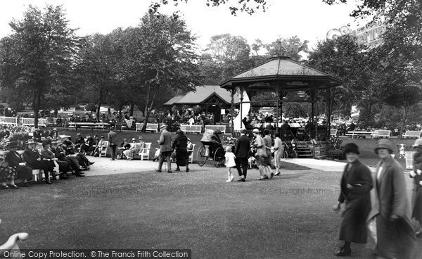 Photo of Harrogate, Bandstand And Tea House, Valley Gardens 1925