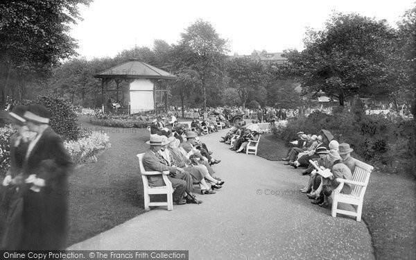 Photo of Harrogate, Bandstand, Valley Gardens 1925