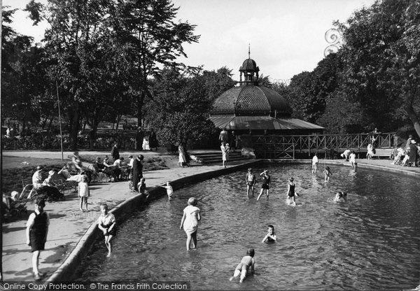 Photo of Harrogate, Children's Pool, Valley Gardens c.1935