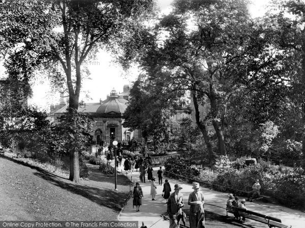 Photo of Harrogate, Pump Room From Valley Gardens 1928